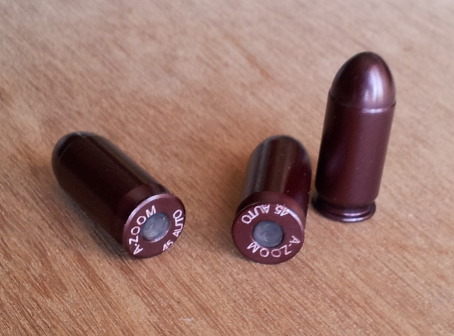 .45 ACP snap caps.