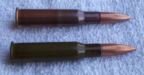 Commercial and military surplus 7.62x54mmR ammunition.