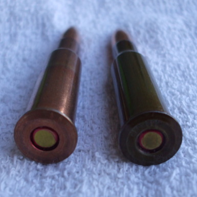 Commercial and military surplus 7.62x54mmR ammunition.