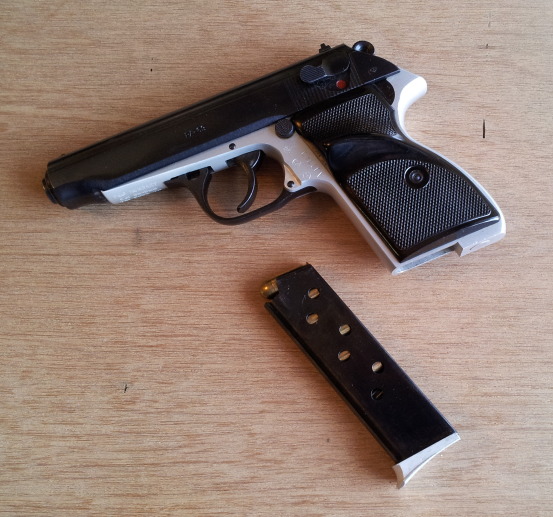 FÉG PA-63 pistol and 9x18mm Makarov ammunition.