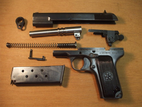 Field strip the TT-33 / TTC pistol.