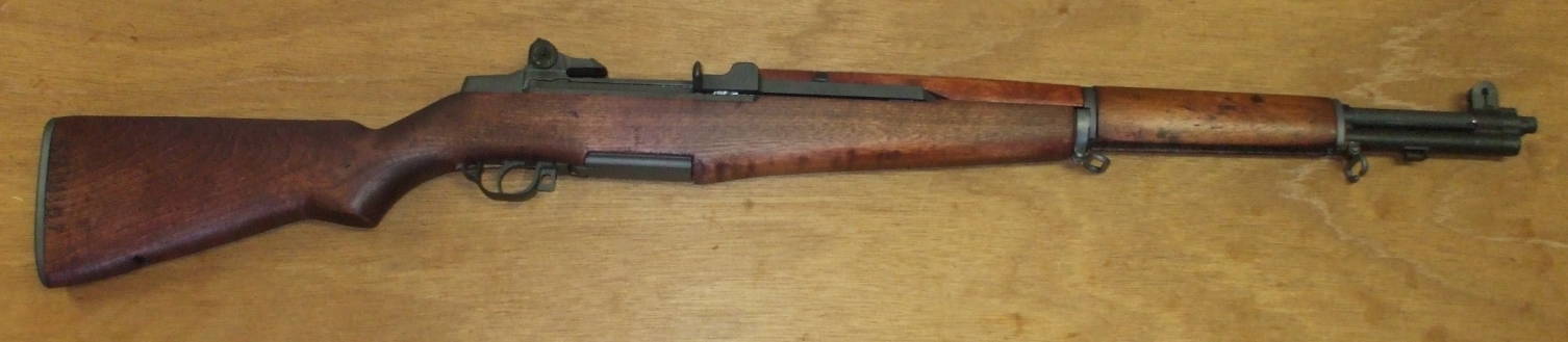 M1 Garand rifle, with a distinctive gas pressure curve.