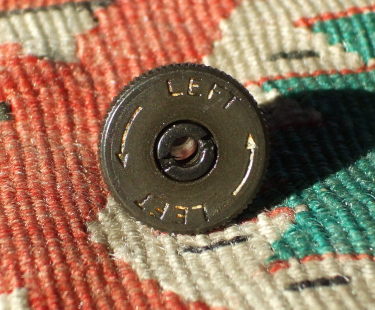 M1 Garand rifle rear sight.