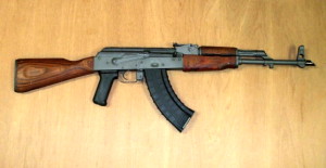 AK-47 rifle.