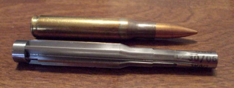 .30-06 cartridge and the corresponding chamber reamer.